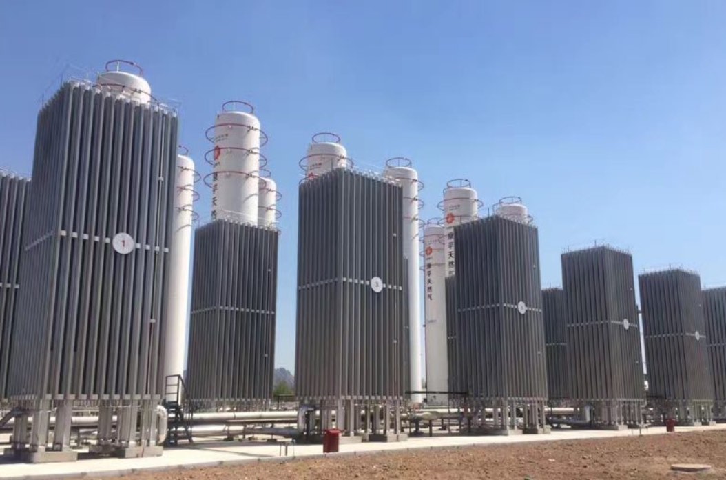 Jobsite of vertical U tube plate LNG vaporizer for Hebei Natural Gas Company